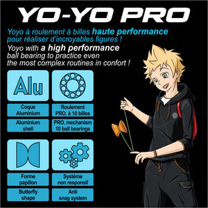 Yoyo Aluminium Pro (violet & or) - Yoyo Pro