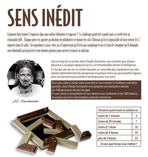 Sens Inédit - Casse-tête Jean-Claude Constantin